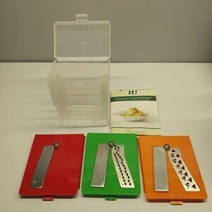 OXO Good Grips Spiralizer Replacement Blades Set of 3 w/ Case & Recipe Book